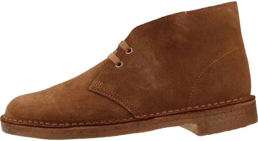 Clarks DESERT BOOT Volwassenen Heren sneakers Heren veterschoenVrije tijd half-hoog Cognac - Foto 5
