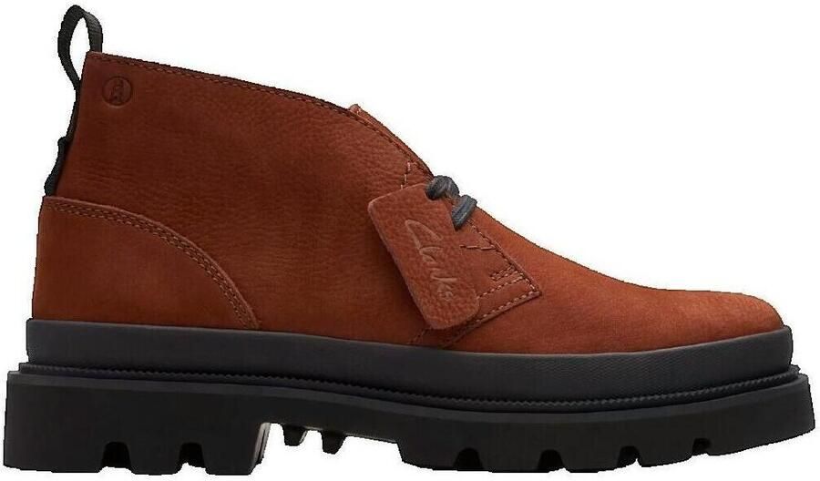 Clarks Shoes Badell Db Schoenen Bruin Rood Man - Foto 3