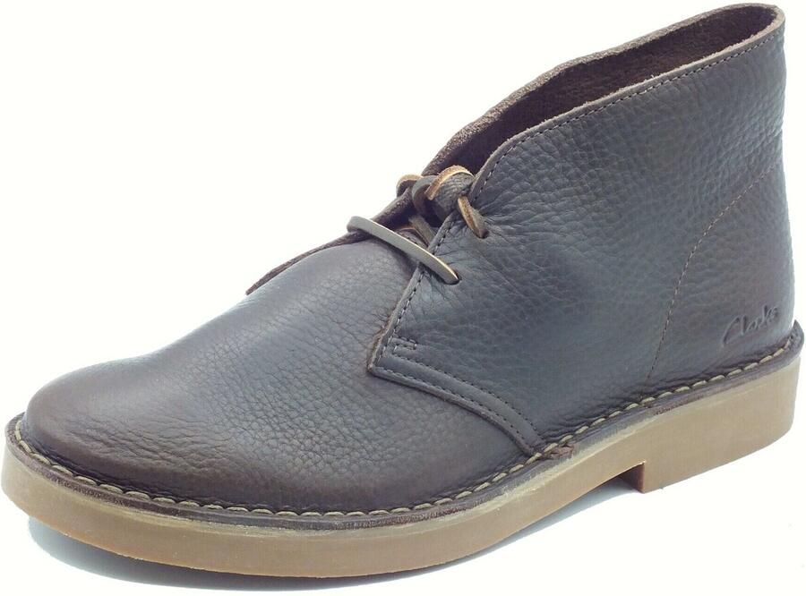 Clarks Wallabee evo suède bootschoenen met panterprint cognac - Foto 6