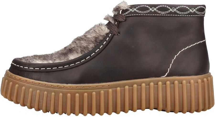 CLARKS ORIGINALS Bruine Clarks Veterschoenen Torhill Moss Dames - Foto 6