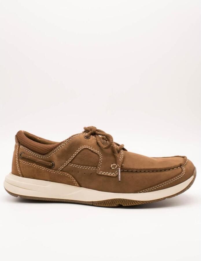 Clarks SAILVIEW~LACE~~~~~~~~~~~~~~~~~ Vrije tijdsschoenenInstappers Cognac - Foto 7