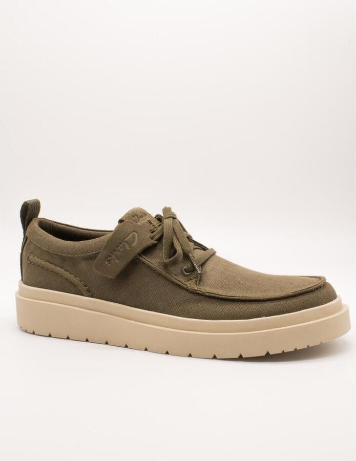 Clarks Lage Sneakers Polden Moc Olive - Foto 2