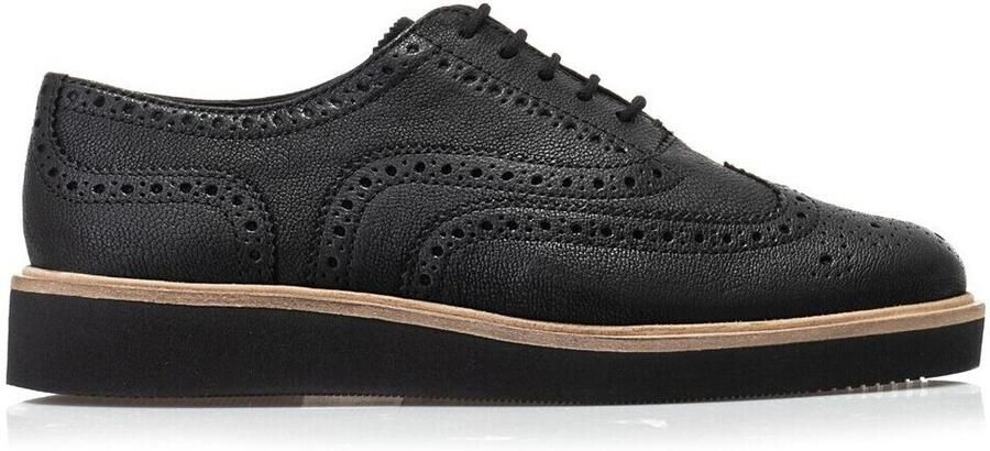 Clarks Baille Brogue Black Leather Vrouwen