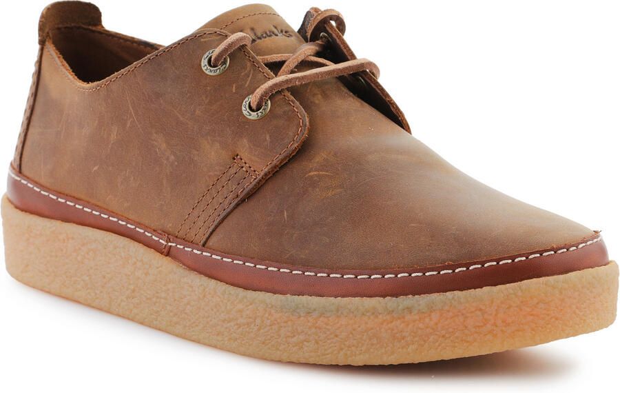 Clarks Veterschoenen Clarkwood Low veterschoenen zakelijke schoen met opvallende veters