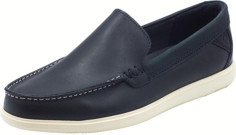 Clarks Bootschoenen Bratton Loafer bootsschoen mocassin slip-on sneaker met siernaad - Foto 4