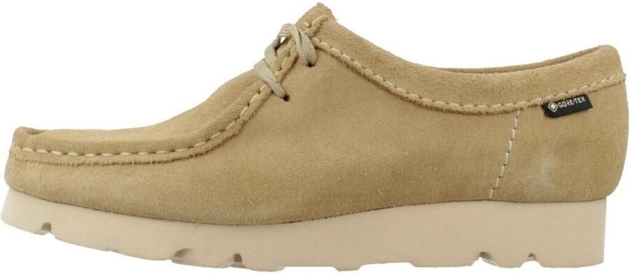 Clarks Originals Dames Wallabee Veterschoen waterdicht beige suède - Foto 2