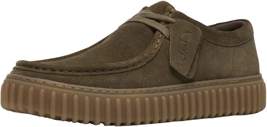 Clarks Torhill Lo Heren Veterschoenen Olive Suede - Foto 2