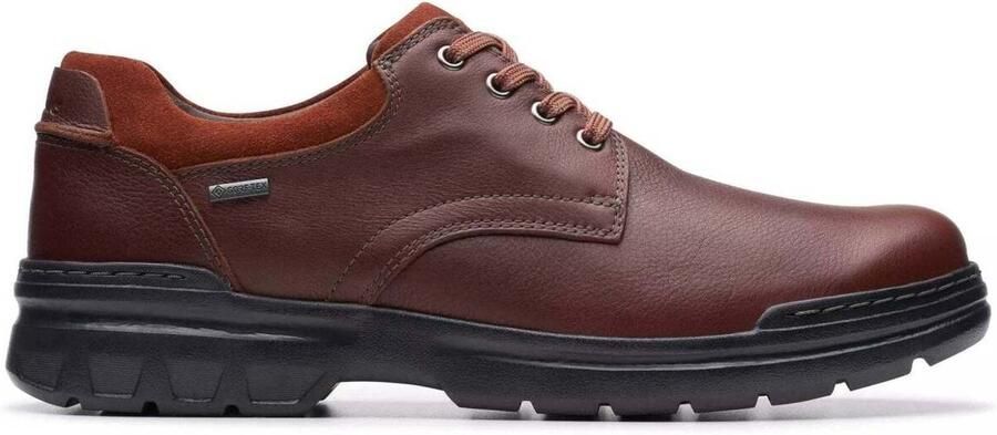 Clarks Rockie WalkGTX heren veterschoen bruin waterdicht