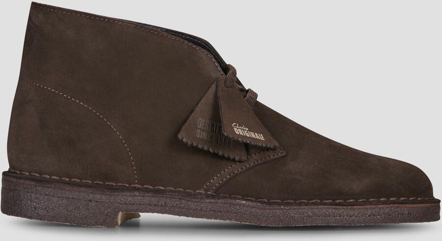 CLARKS ORIGINALS Clarks Veterschoenen Heren Desert Boot Heren Suède Bruin