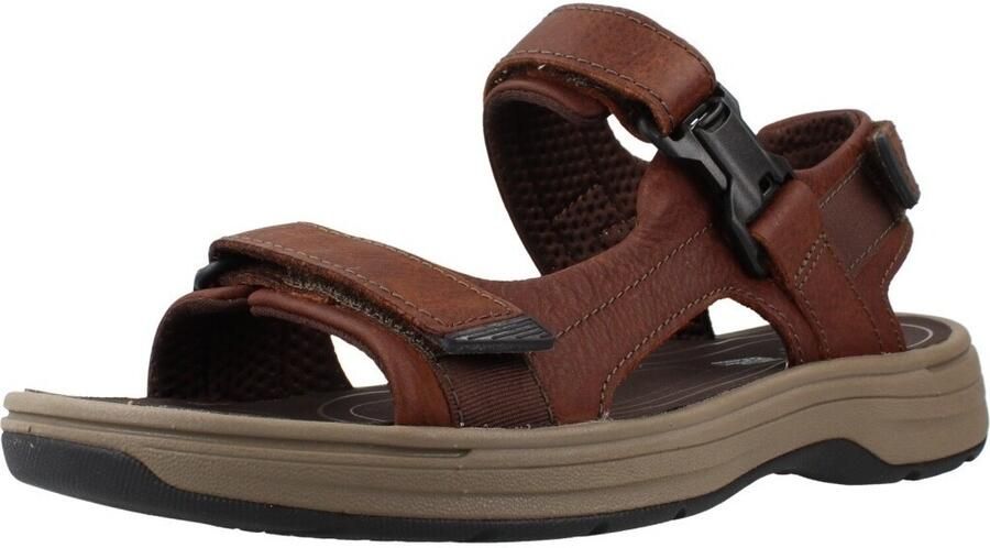 Clarks Bruine Saltway Edge Leren Sandalen - Foto 2