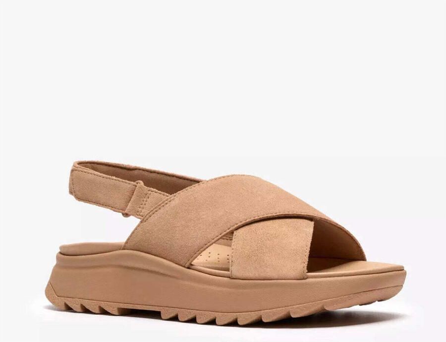 Clarks Sandalen Sandali Donna DashLite Wish Beige Suede