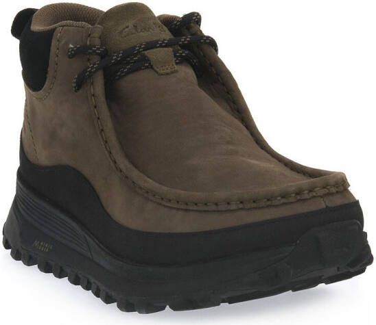 Clarks Donkergroene Nubuck Laarzen Green Heren - Foto 2