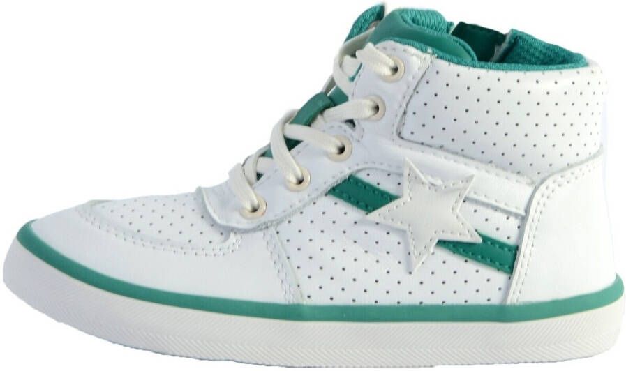 Clarks City Flake leren sportschoenen met hoge bovenkant voor kinderen - Foto 2