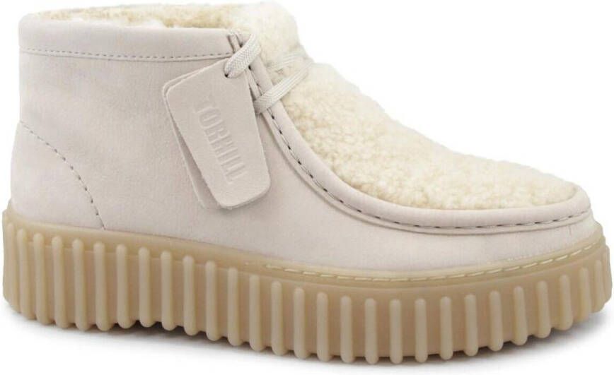 Clarks Winterlaarzen Torhill Moss Desert boots winterboots met markante loopzool - Foto 14