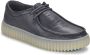 Clarks Blauwe Leren Veterschoenen Blue Heren - Thumbnail 3