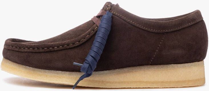 Clarks Nette schoenen WALLABEE 26156606-DARK BROWN SUEDE