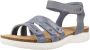 Clarks Stijlvolle Platte Sandalen voor Vrouwen Blue Dames - Thumbnail 3