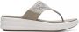 Clarks Grijze Strass Sleehak Sandaal voor Vrouwen Gray Dames - Thumbnail 2