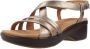 Clarks Stijlvolle Platte Sandalen voor Vrouwen Multicolor Dames - Thumbnail 3