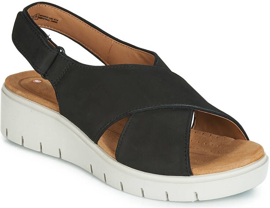 Clarks Damesschoenen Un Karely Sun D black nubuck
