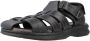 Clarks Casual vis platte sandalen Black Heren - Thumbnail 3