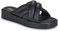 Clarks Pantoffels Alda Glide slides slippers met gewatteerde band - Zwart