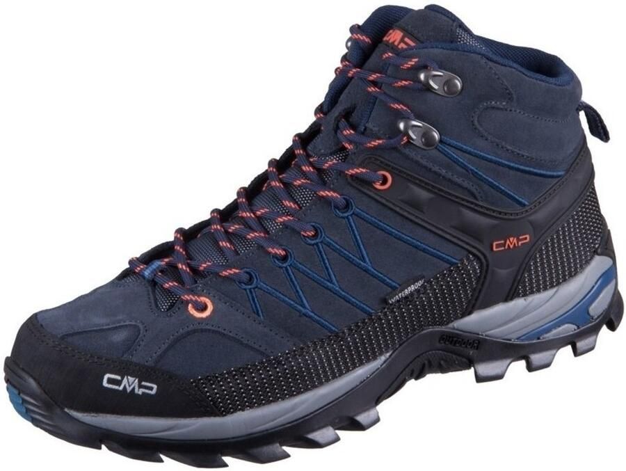 CMP Rigel Mid WP 3Q12947 Wandelschoenen B.Blue Flash Orange Heren - Foto 3