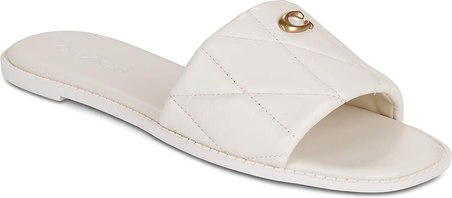 Coach Slippers HOLLY QUILTED LEATHER SANDAL