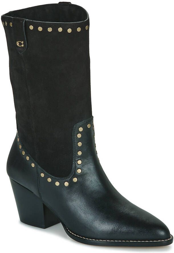 Coach Boots & laarzen Pheobe Leather Bootie in zwart