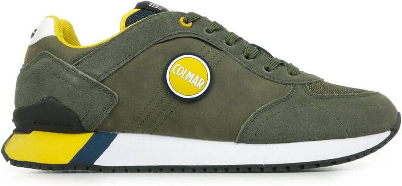 Colmar Travis Plus Scarpe Sportive Uomo, Tela E Gomma, Con Lacci, Tacco A Blocco 5 Cm, Beige