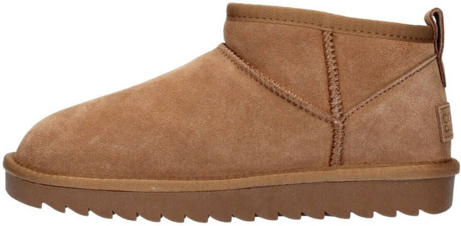 Colors of California Bruin Leren Platte Schoenen Yw0078 Model Brown Dames - Foto 11