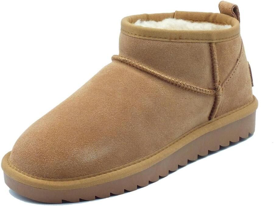 Colors of California Bruin Leren Platte Schoenen Yw0078 Model Brown Dames - Foto 11