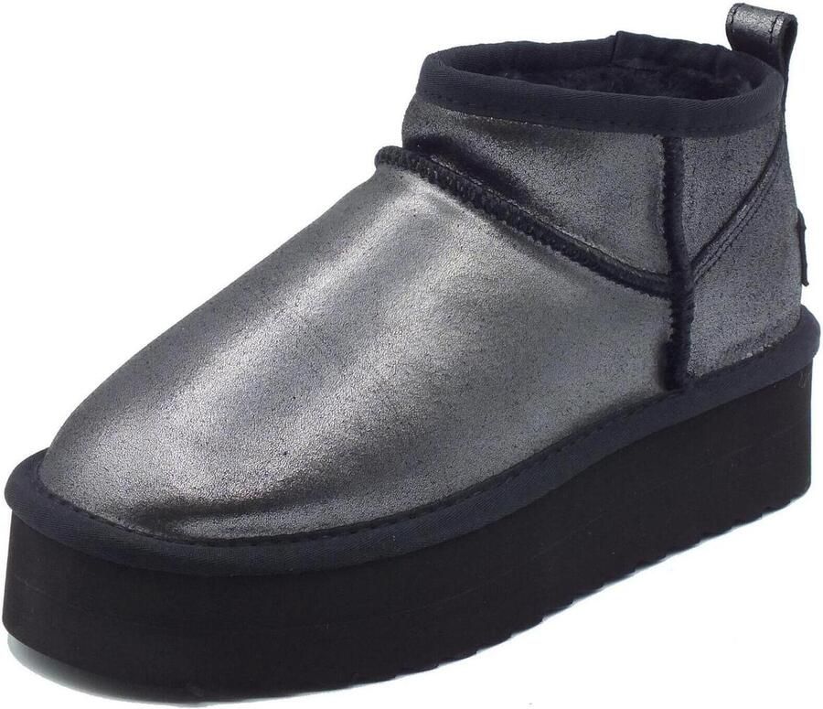 Colors of California Platform Boots Suede Laarzen Zwart Metallic - Foto 3