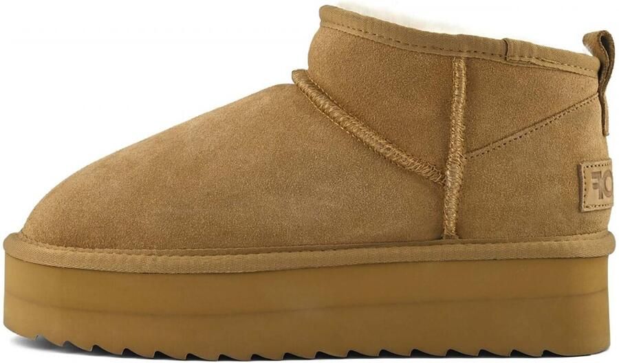 Colors of California Platform Schapenvacht Suède Laarzen Streetwear Vrouwen - Foto 2