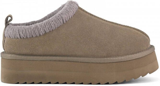 Colors of California Pantoffels Eggy platform bold stitching