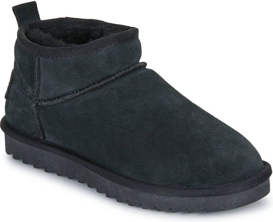 Colors of California gevoerde suède enkelboots zwart - Foto 4