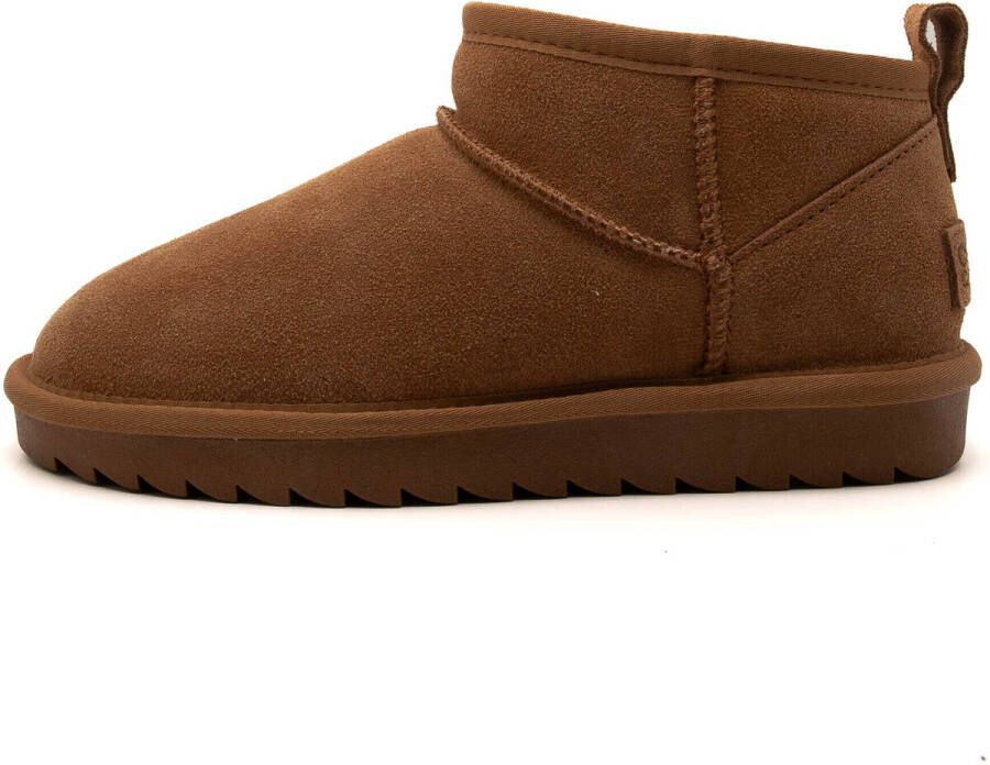 Colors of California Bruin Leren Platte Schoenen Yw0078 Model Brown Dames - Foto 12