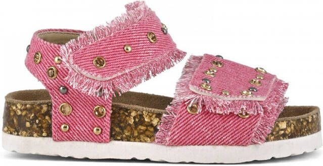 Colors of California Sandalen Baby sandal denim and studs