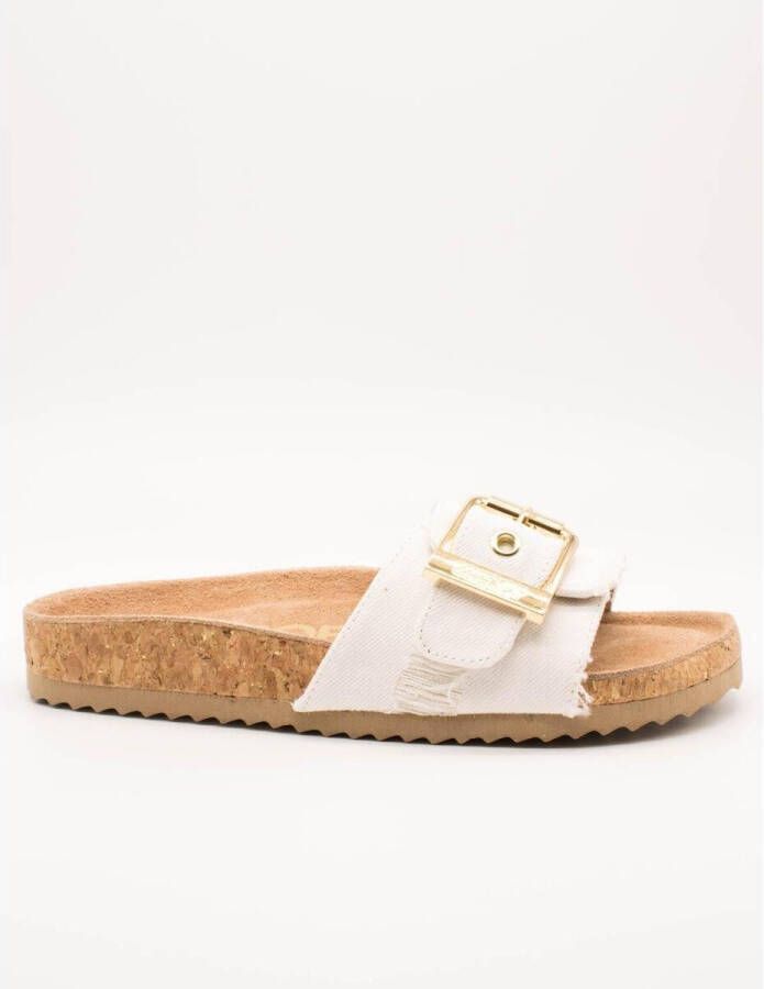 Colors of California Sandalen Monoband sandal cork denim