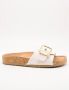 Colors of California Sandalen Monoband sandal cork denim - Thumbnail 2