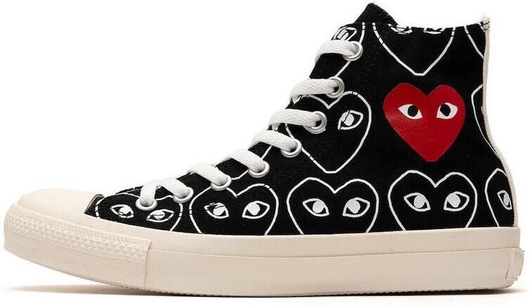 Comme des Garcons Sneakers Converse Black Heart Print