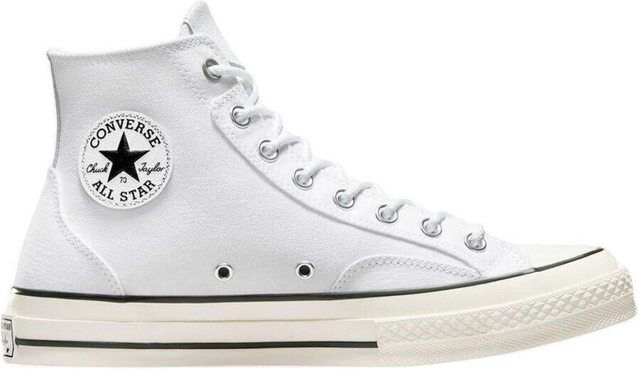 Converse Hoge Sneakers Baskets Chuck 70 Hi textile blanc - Foto 2