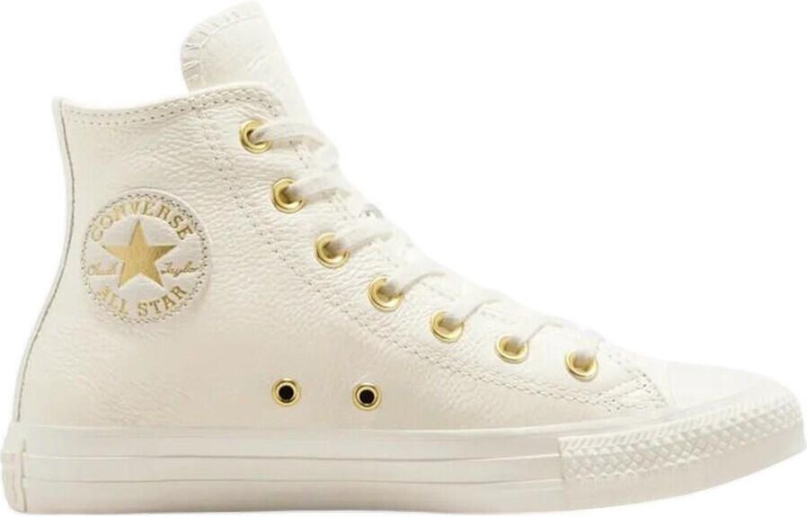 Converse Chuck Taylor All Star Hi Sneakers Dames Leren Sneaker Beige - Foto 4