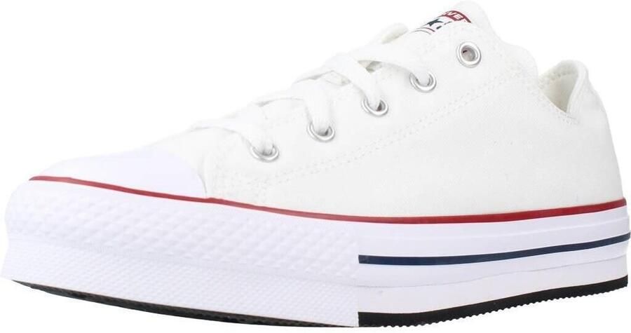 Converse Chuck Taylor All Star Eva Lift Canvas Platform (gs) Fashion sneakers Schoenen white garnet maat: 37 beschikbare maaten:37.5 38 39 38 - Foto 7