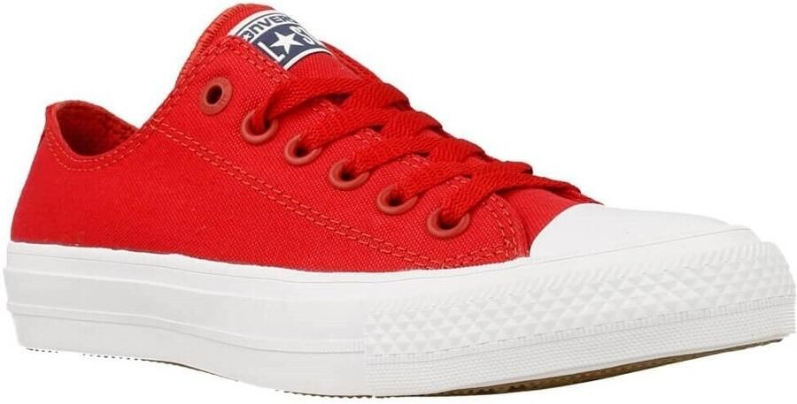 Converse All Star Chuck II Ox Sneakers Unisex Salsa Red White Navy - Foto 2