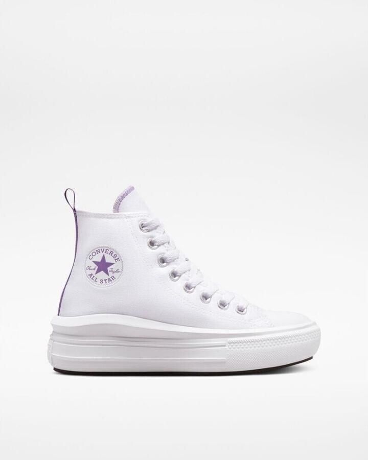 Converse Chuck Taylor All Star Move Platform Fashion sneakers Schoenen white pixel purple white maat: 38.5 beschikbare maaten:38.5 - Foto 6