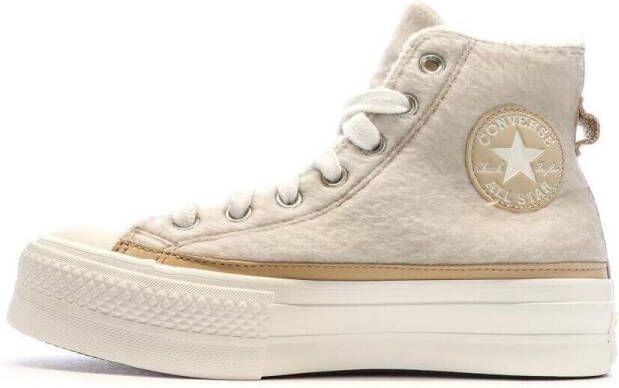 Converse Chuck Taylor All Star Lift Hoge sneakers Dames Beige
