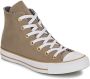 Converse Taupe Herringbone High Top Sneakers Beige Dames - Thumbnail 2