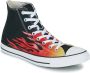Converse Flame Hi Zwart Rood Sneakers Multicolor Heren - Thumbnail 2