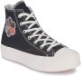 Converse Zwarte Hoge Sneaker Chuck Taylor All Star Lift Hi - Thumbnail 2